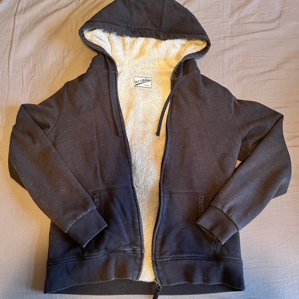 Black fuzzy jacket